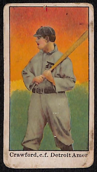 Lot of (5) 1909 E90-1 American Caramel Cards of Detroit Players w. Sam Crawford