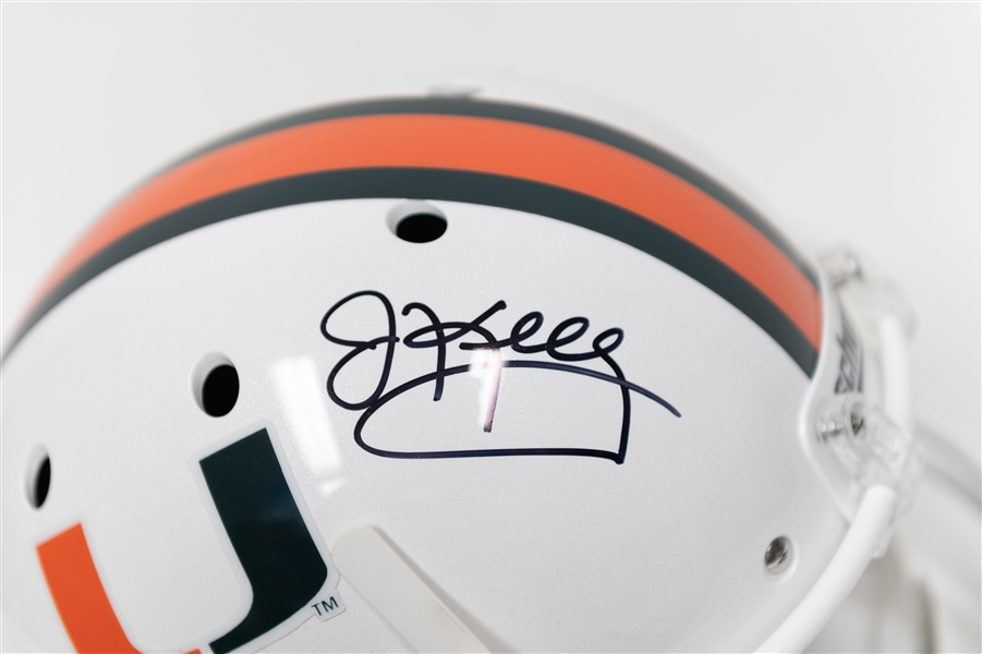 Jim Kelly (HOF) Signed Schutt Full-Size Miami Hurricanes Helmet  (Beckett BAS Certification)