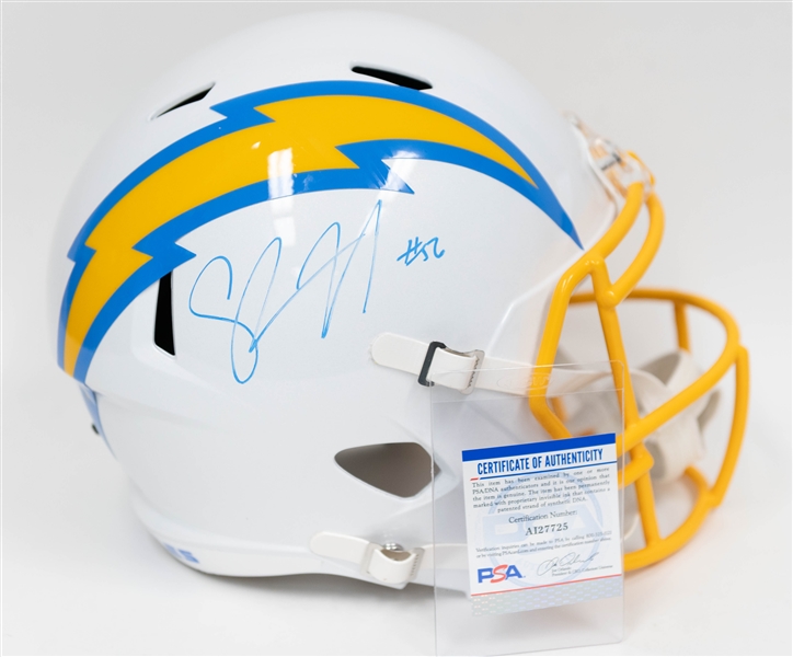 Shawne Merriman Signed Riddell San Diego Chargers Full-Size Helmet (PSA/DNA Certification)