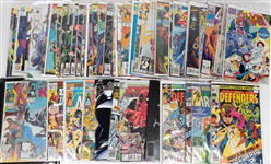 Lot of (40+) Comic Books w. The Defenders, All New Iron Man, X-Men, Quasar