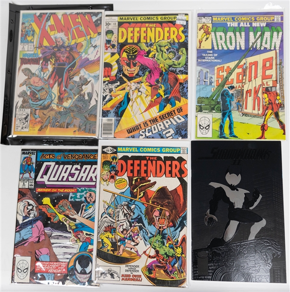 Lot of (40+) Comic Books w. The Defenders, All New Iron Man, X-Men, Quasar