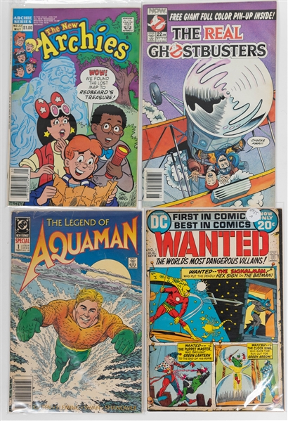 Lot of (65+) Comic Books w. Aquaman, DC Comics Wanted, Hawkman, Archie