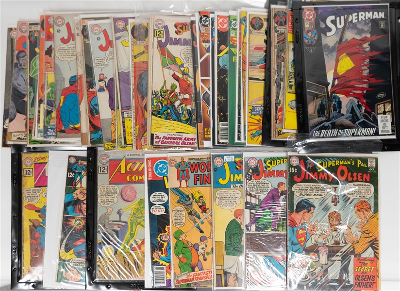 Lot of (35+) Comic Books w. World's Finest, Action Comics, Jimmy Olsen