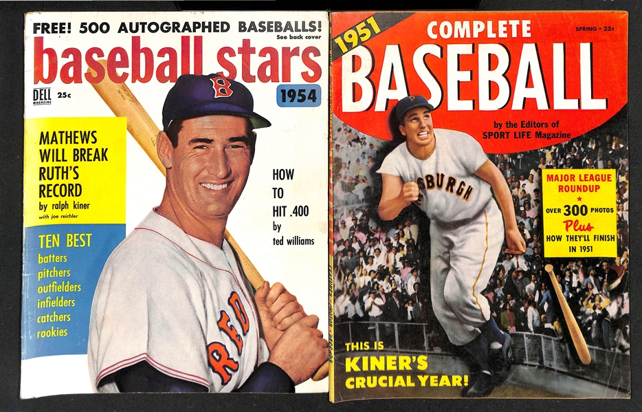 Lot of (11) Baseball Magazines from 1938-1962 w. Mantle on Cover of 3