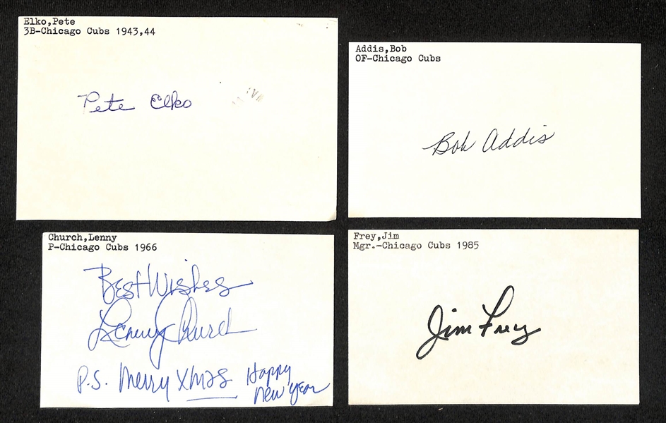 Lot of (40+) Signed Baltimore Orioles Index Cards inc. (2) Eddie Murray, Jim Palmer, Earl Weaver, Paul Blair, Boog Powell, Fred Valentine, Jim Pyburn, Jerry Adair, + (JSA Auction Letter)