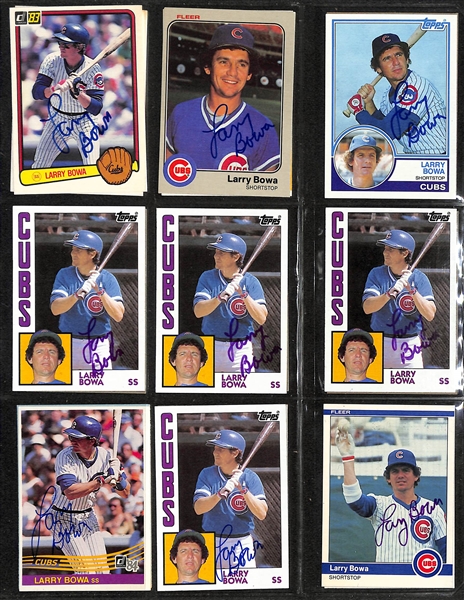 Lot of over (680+) Signed Baseball Cards Including (6) Robin Yount, Lopes, Bowa, Mota, and Griffey Sr. Also Includes Many More Autos (JSA Auction Letter)