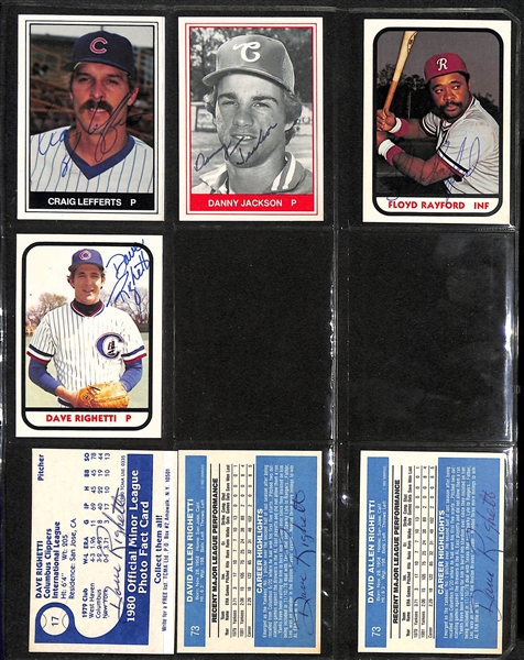 Lot of over (300+) Signed Baseball Cards Including (4) Dave Righetti, (3) Lou Whitaker, Smokey Burgess, (3) Tony Perez, (2) Dave Concepcion and Many More. (JSA Auction Letter)