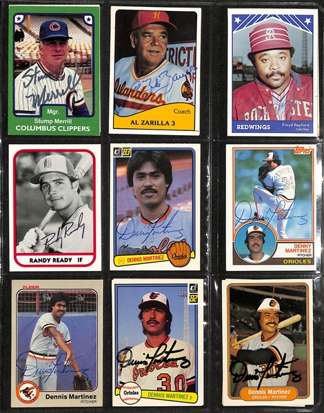 Lot of over (300+) Signed Baseball Cards Including (4) Dave Righetti, (3) Lou Whitaker, Smokey Burgess, (3) Tony Perez, (2) Dave Concepcion and Many More. (JSA Auction Letter)