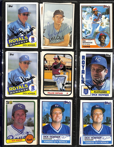 Lot of over (300+) Signed Baseball Cards Including (4) Dave Righetti, (3) Lou Whitaker, Smokey Burgess, (3) Tony Perez, (2) Dave Concepcion and Many More. (JSA Auction Letter)