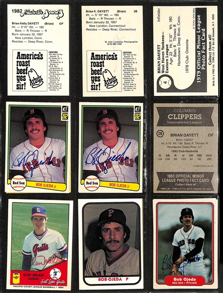 Lot of over (480+) Signed Baseball Cards Including (3) Tim Raines, Brooks Robinson, (12) Ron Cey, (8) Larry Bowa, and Many More. (JSA Auction Letter)