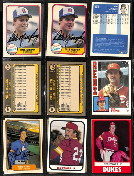 Lot of over (480+) Signed Baseball Cards Including (3) Tim Raines, Brooks Robinson, (12) Ron Cey, (8) Larry Bowa, and Many More. (JSA Auction Letter)