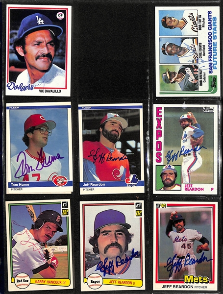 Lot of over (480+) Signed Baseball Cards Including (3) Tim Raines, Brooks Robinson, (12) Ron Cey, (8) Larry Bowa, and Many More. (JSA Auction Letter)