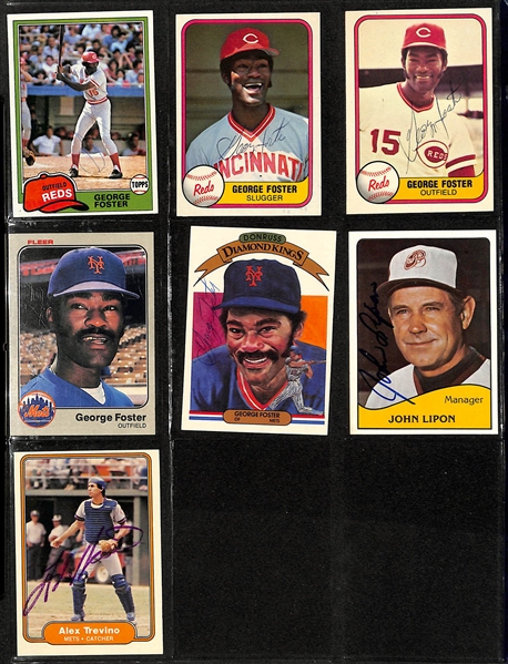 Lot of over (480+) Signed Baseball Cards Including (3) Tim Raines, Brooks Robinson, (12) Ron Cey, (8) Larry Bowa, and Many More. (JSA Auction Letter)