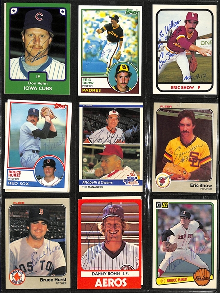 Lot of over (480+) Signed Baseball Cards Including (3) Tim Raines, Brooks Robinson, (12) Ron Cey, (8) Larry Bowa, and Many More. (JSA Auction Letter)