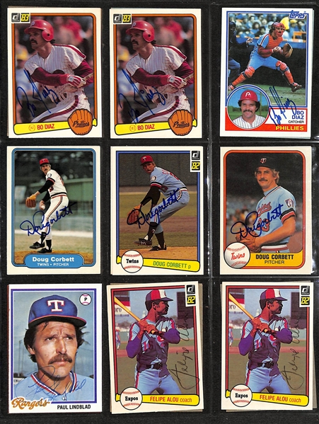 Lot of over (350) Signed Baseball Cards Including (9) Gaylord Perry, (15) Fergie Jenkins, (3) George Sisler Jr, and (4) Jorge Bell. (JSA Auction Letter)