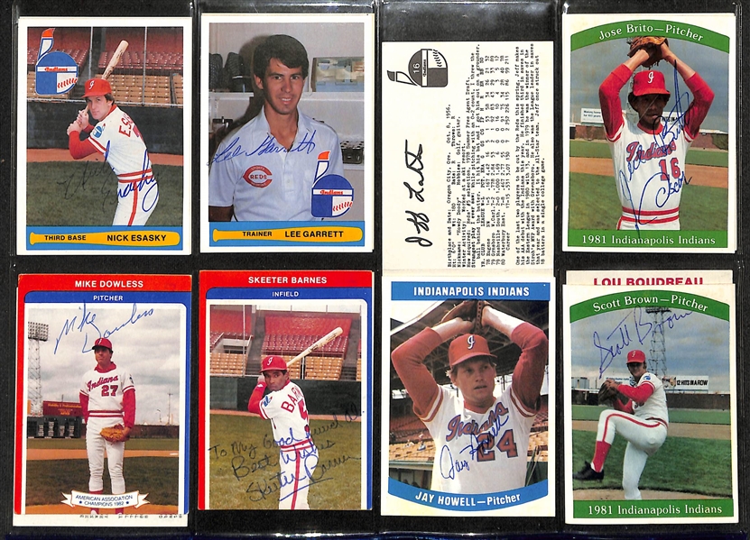 Lot of over (350) Signed Baseball Cards Including (9) Gaylord Perry, (15) Fergie Jenkins, (3) George Sisler Jr, and (4) Jorge Bell. (JSA Auction Letter)