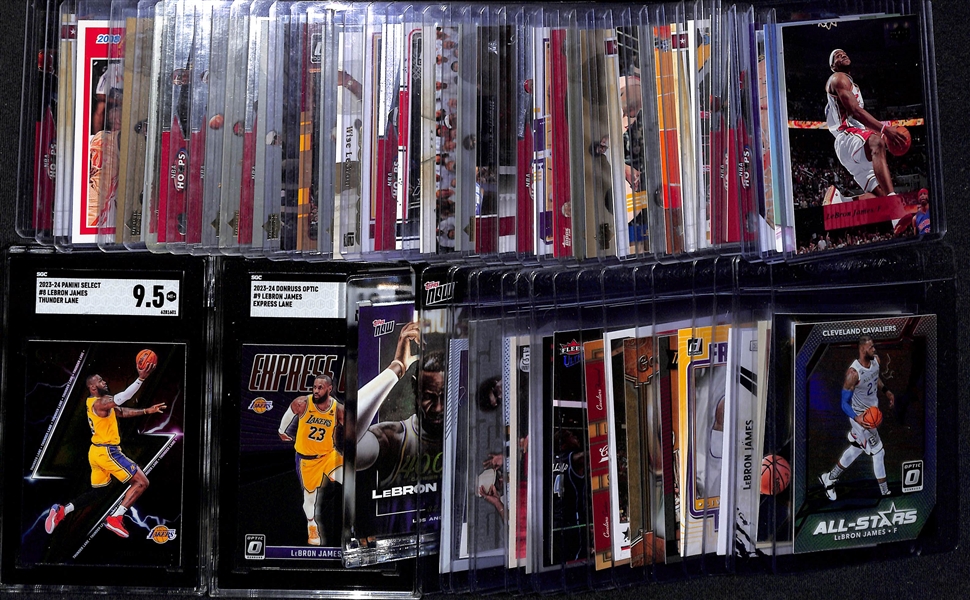 Over 60 Lebron James Cards Inc. Graded Cards, Insert Cards, Topps Now 40,000 Point Card, & More!