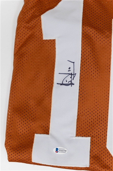 Lot of (2) Custom Autographed Custom College Football Jerseys Inc. Vince Young & Rudy Ruettiger (JSA & BAS)