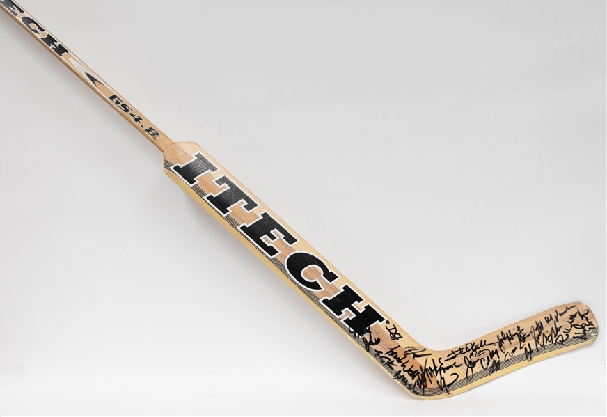 1980 Winter Olympics USA Hockey Team Signed Miracle on Ice Goalie Stick w. Jim Craig, Mike Eruzione, + (JSA Auction Letter)