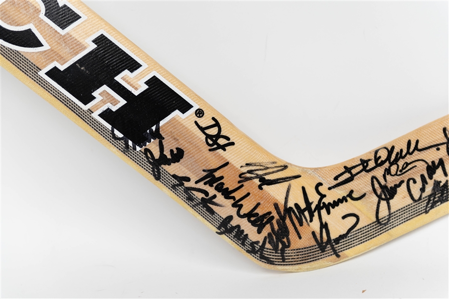 1980 Winter Olympics USA Hockey Team Signed Miracle on Ice Goalie Stick w. Jim Craig, Mike Eruzione, + (JSA Auction Letter)