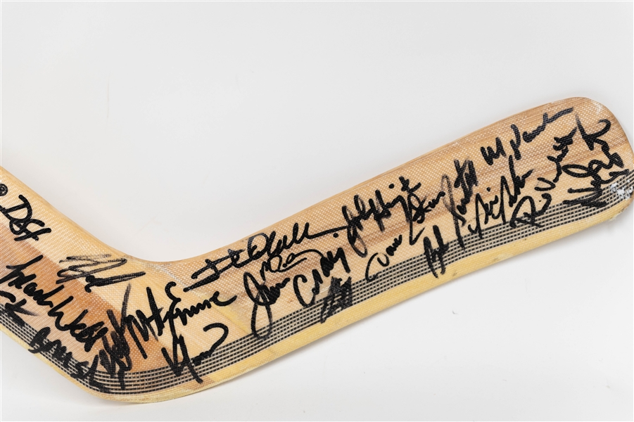 1980 Winter Olympics USA Hockey Team Signed Miracle on Ice Goalie Stick w. Jim Craig, Mike Eruzione, + (JSA Auction Letter)