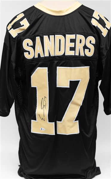 Lot of (4) Autographed Custom New Orleans Saints Football Jerseys inc. Jeremy Shockey, Tre'Quan Smith, Emmanuel Sanders & Isaiah Foskey (JSA & BAS Certs)) 