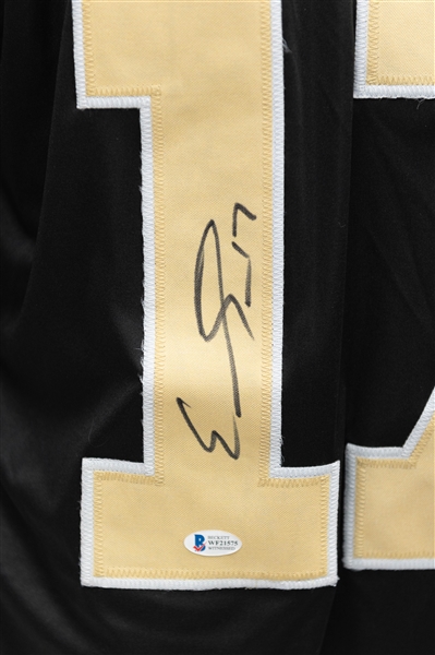 Lot of (4) Autographed Custom New Orleans Saints Football Jerseys inc. Jeremy Shockey, Tre'Quan Smith, Emmanuel Sanders & Isaiah Foskey (JSA & BAS Certs)) 