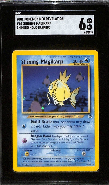 (3) Shining Holo Pokemon Cards w. (2) SGC 6 and (1) SGC 5 inc. 2002 Neo Destiny #111 Shining Raichu Holo SGC 5