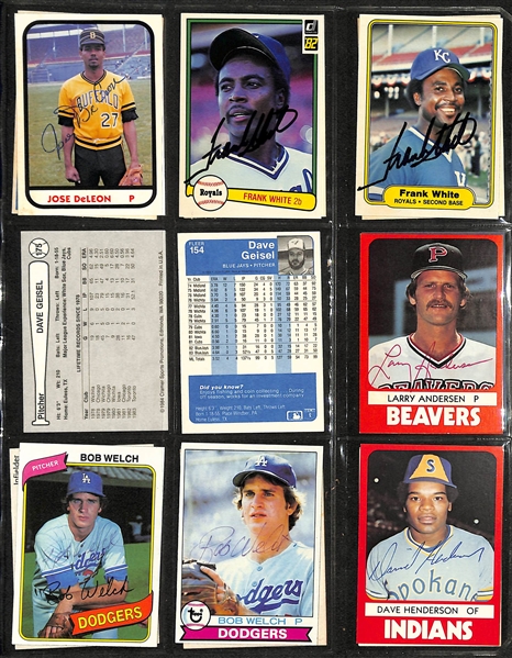 Lot of (250+) Signed Baseball Cards inc. (3) Ozzie Smith, (2) Jim Leylord, (5) Don Sutton, + (JSA Auction Letter)