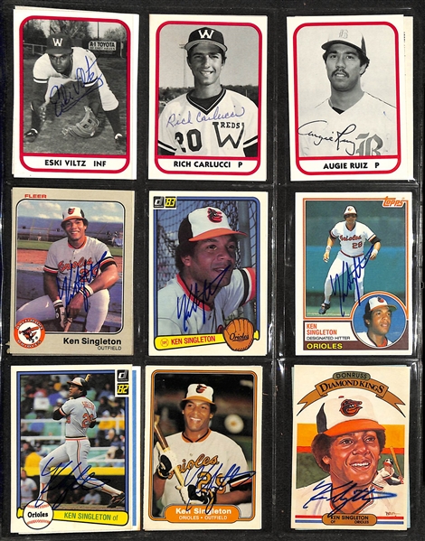 Lot of (250+) Signed Baseball Cards inc. (3) Ozzie Smith, (2) Jim Leylord, (5) Don Sutton, + (JSA Auction Letter)