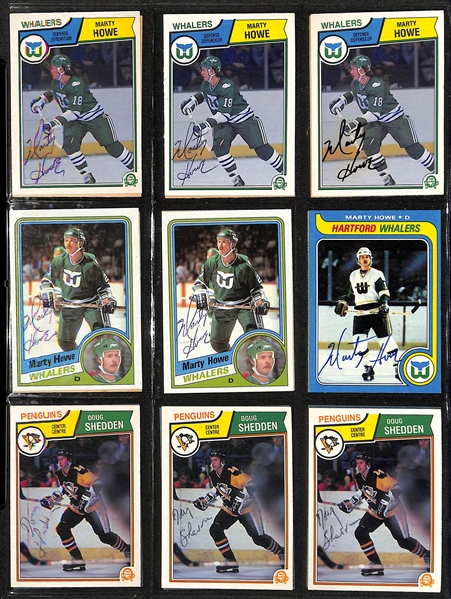 Lot of (300+) Signed Hockey Cards inc. Bob Gainey, Ron Duguay, Dave Keon, Denis Savard, Michel Goulet, Guy Carbanneau, Gerry Cheevers, Ron Francis, + (JSA Auction Letter)