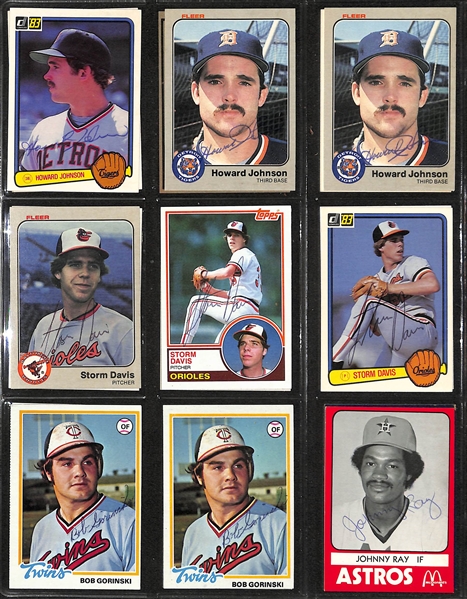 Lot of (325+) Signed Baseball Cards inc. (5) Eddie Murray, (7) Allen Trammell, (2) Dave Parker, (9) Ron Guidry, + (JSA Auction Letter)