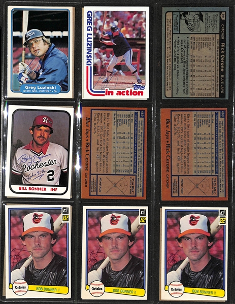 Lot of (325+) Signed Baseball Cards inc. (5) Eddie Murray, (7) Allen Trammell, (2) Dave Parker, (9) Ron Guidry, + (JSA Auction Letter)