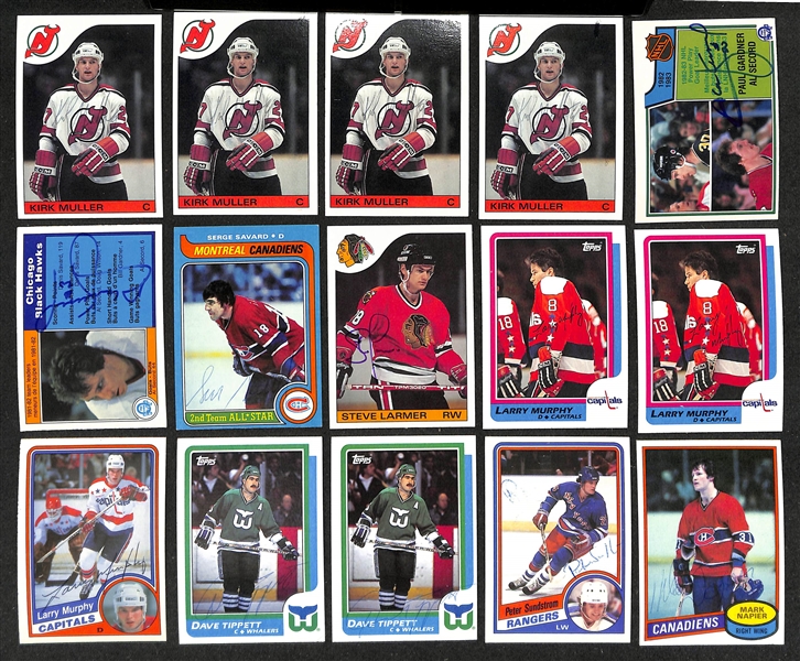 Lot of (350+) Signed Hockey Cards inc. (2) Steve Yzerman, (2) Denis Potvin, (2) Pat LaFontaine, (6) Bernie Federko, + (JSA Auction Letter)