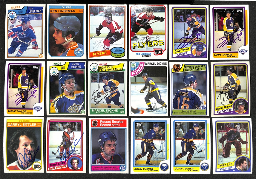 Lot of (350+) Signed Hockey Cards inc. (2) Steve Yzerman, (2) Denis Potvin, (2) Pat LaFontaine, (6) Bernie Federko, + (JSA Auction Letter)