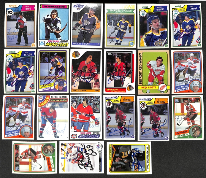 Lot of (350+) Signed Hockey Cards inc. (2) Steve Yzerman, (2) Denis Potvin, (2) Pat LaFontaine, (6) Bernie Federko, + (JSA Auction Letter)