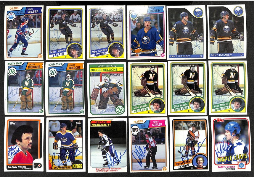 Lot of (350+) Signed Hockey Cards inc. (2) Steve Yzerman, (5) Michael Goulet, (7) Guy Lafleur, + (JSA Auction Letter)