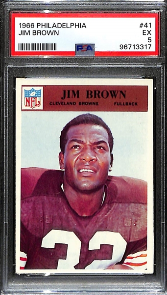 1966 Philadelphia Jim Brown #41 Graded PSA 5