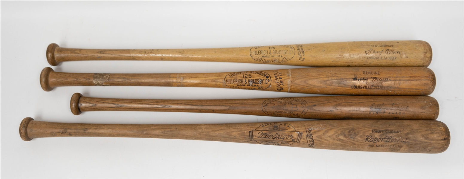 Lot of (4) Store Model Bats - Louisville Slugger, Kids, MacGregor