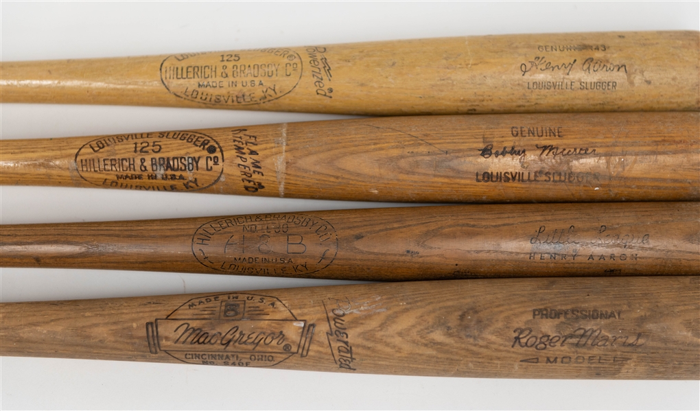 Lot of (4) Store Model Bats - Louisville Slugger, Kids, MacGregor