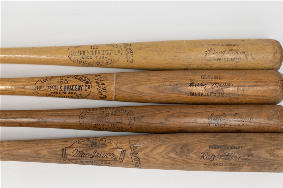 Lot of (4) Store Model Bats - Louisville Slugger, Kids, MacGregor