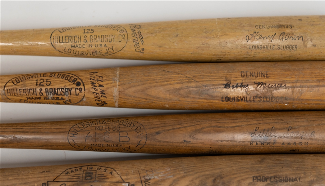 Lot of (4) Store Model Bats - Louisville Slugger, Kids, MacGregor