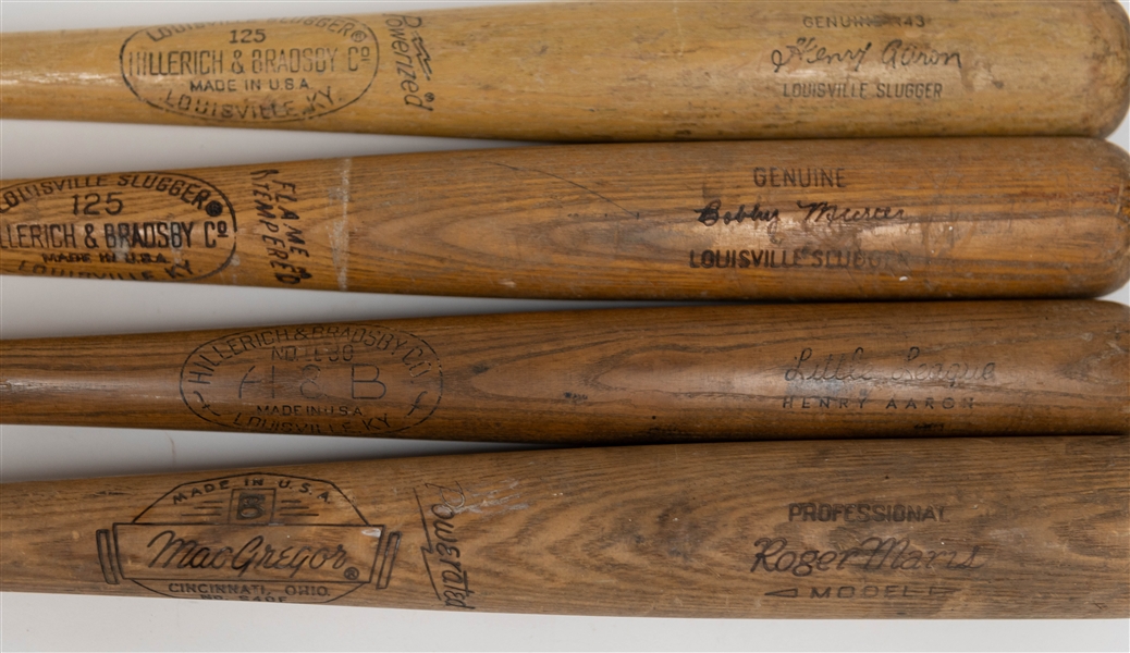 Lot of (4) Store Model Bats - Louisville Slugger, Kids, MacGregor