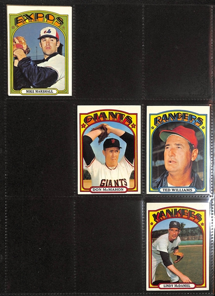 Lot of (150+) 1972 Topps Baseball Cards w. Nolan Ryan