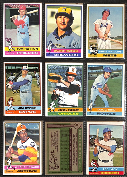 Lot of (600+) 1976 Topps Baseball Cards w. Nolan Ryan & Pete Rose