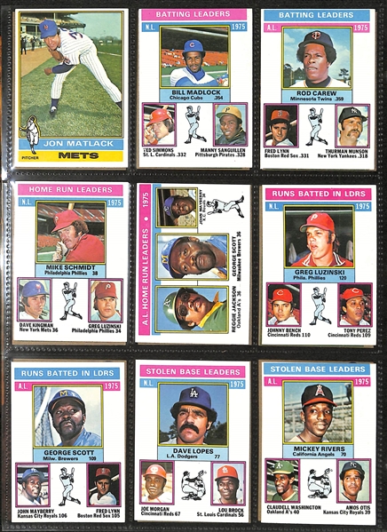 Lot of (600+) 1976 Topps Baseball Cards w. Nolan Ryan & Pete Rose