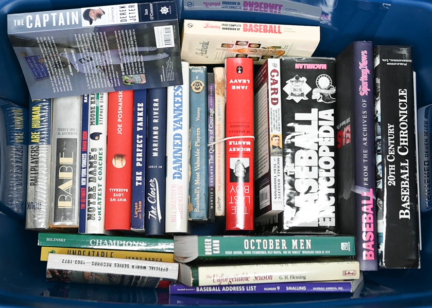 Lot of Over 30 Baseball Items w. Books, DVDs, and Pennants