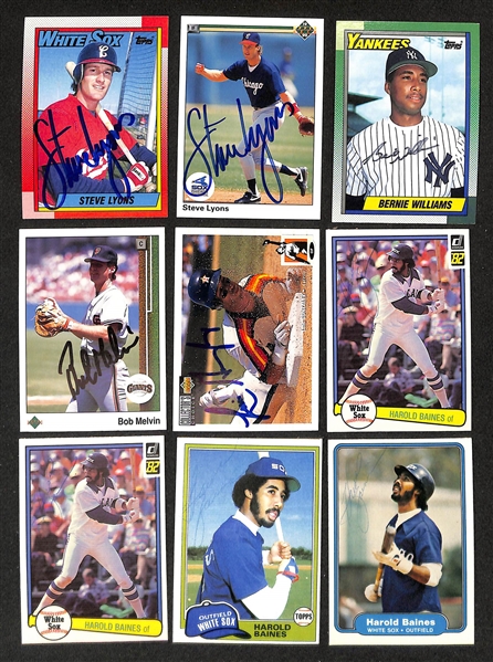 Lot of (250+) Signed Baseball Cards w. Chuck Connors, Eddie Murray, Tom Seaver, and more + (JSA Auction Letter)