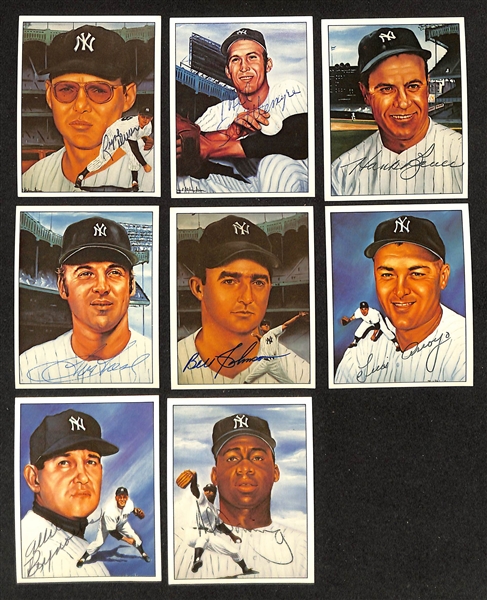 Lot of (25+) Signed Baseball Cards w. Pee Wee Reese, Buck Leonard, Johnny Sain, Johnny Mize, and more (JSA Auction Letter)