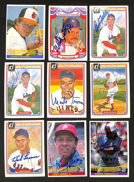 Lot of (270) Signed 1984 Donruss Baseball Cards w. John Stefero, Wade Boggs,  + more (JSA Auction Letter) 
